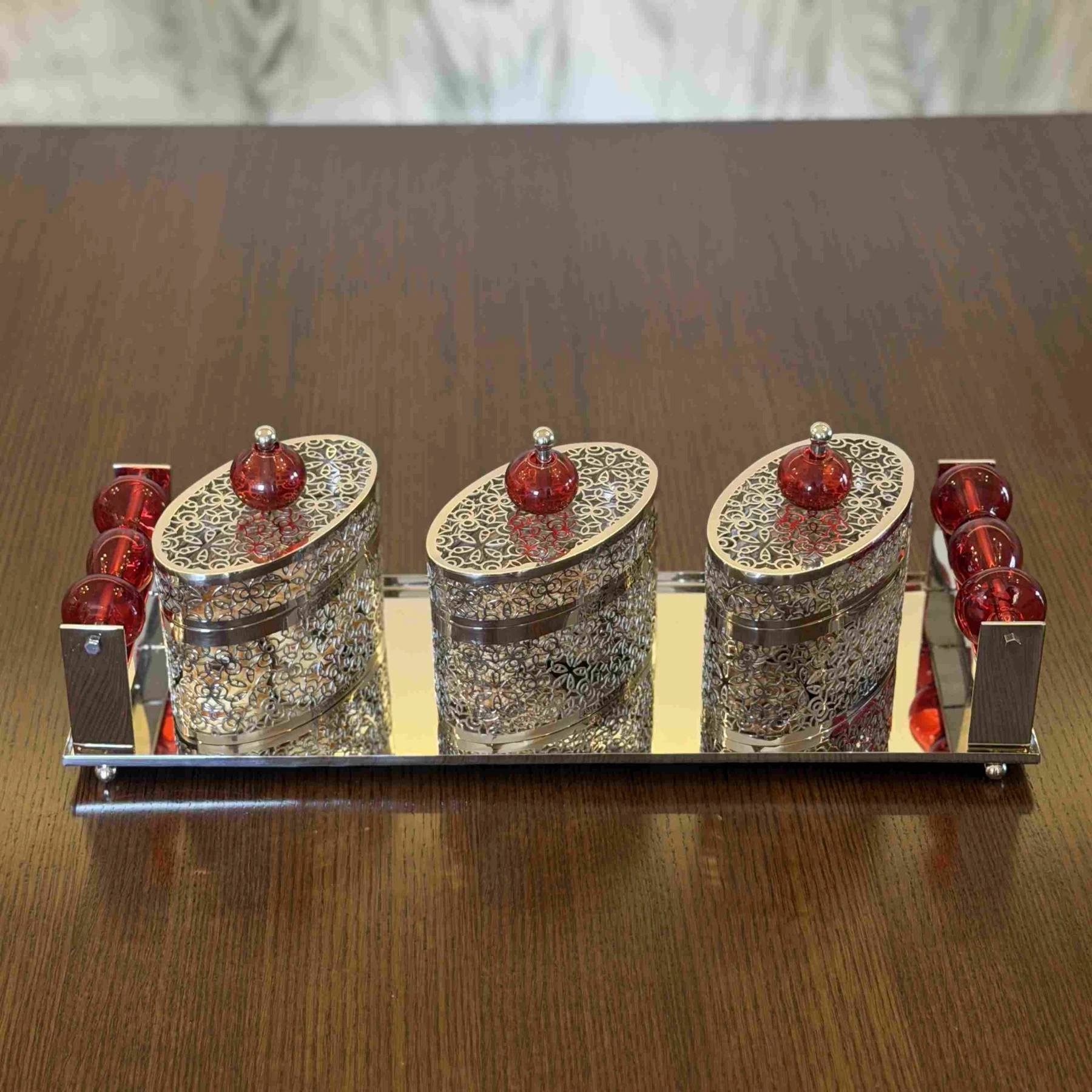 Tray with 3 boxes-  NOOR Collection