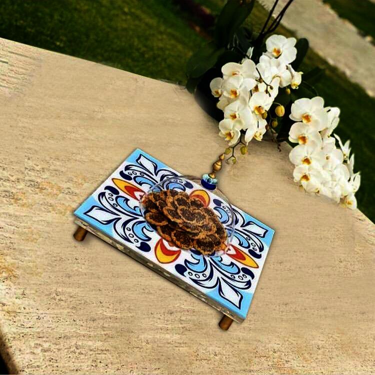 Acrylic Platter with Cover - Positano Collection