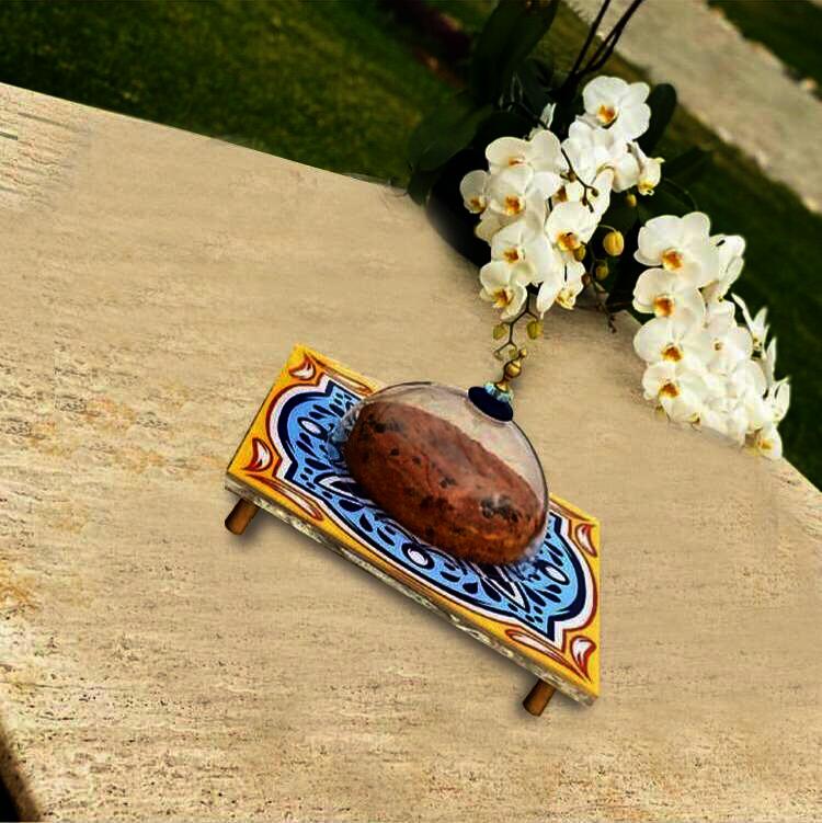Acrylic Platter with Cover - Positano Collection