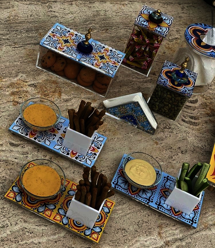 Acrylic Napkin Holder Triangle Shaped - Positano Collection