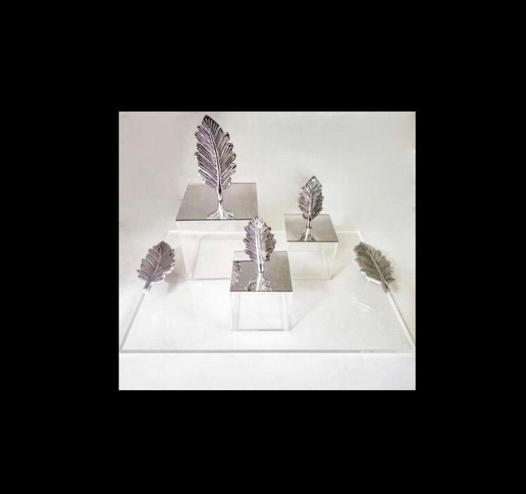 Acrylic Box with Mirror Cover - Feather Collection