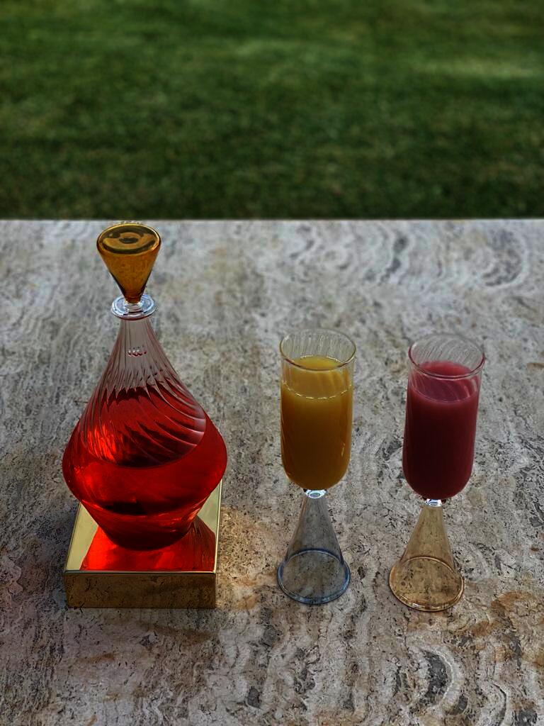 Crystal Handmade Juice Cup (Set of 6 Pieces) - Positano Collection