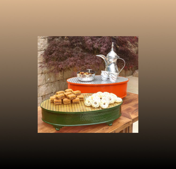Metal Oval Khayzaran Platter - Khayzaran Collection