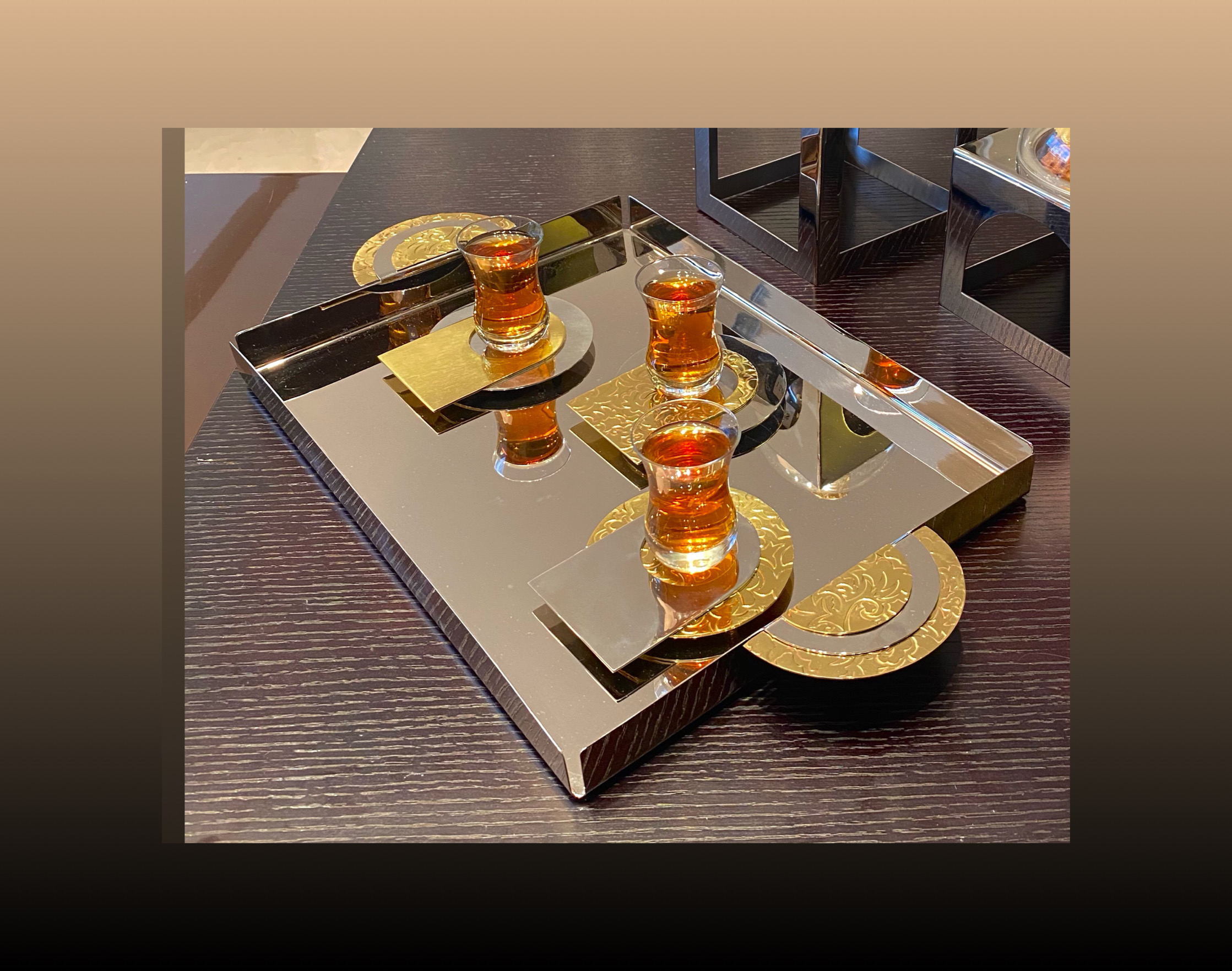 Metal Engraved Tray - Arcade Collection
