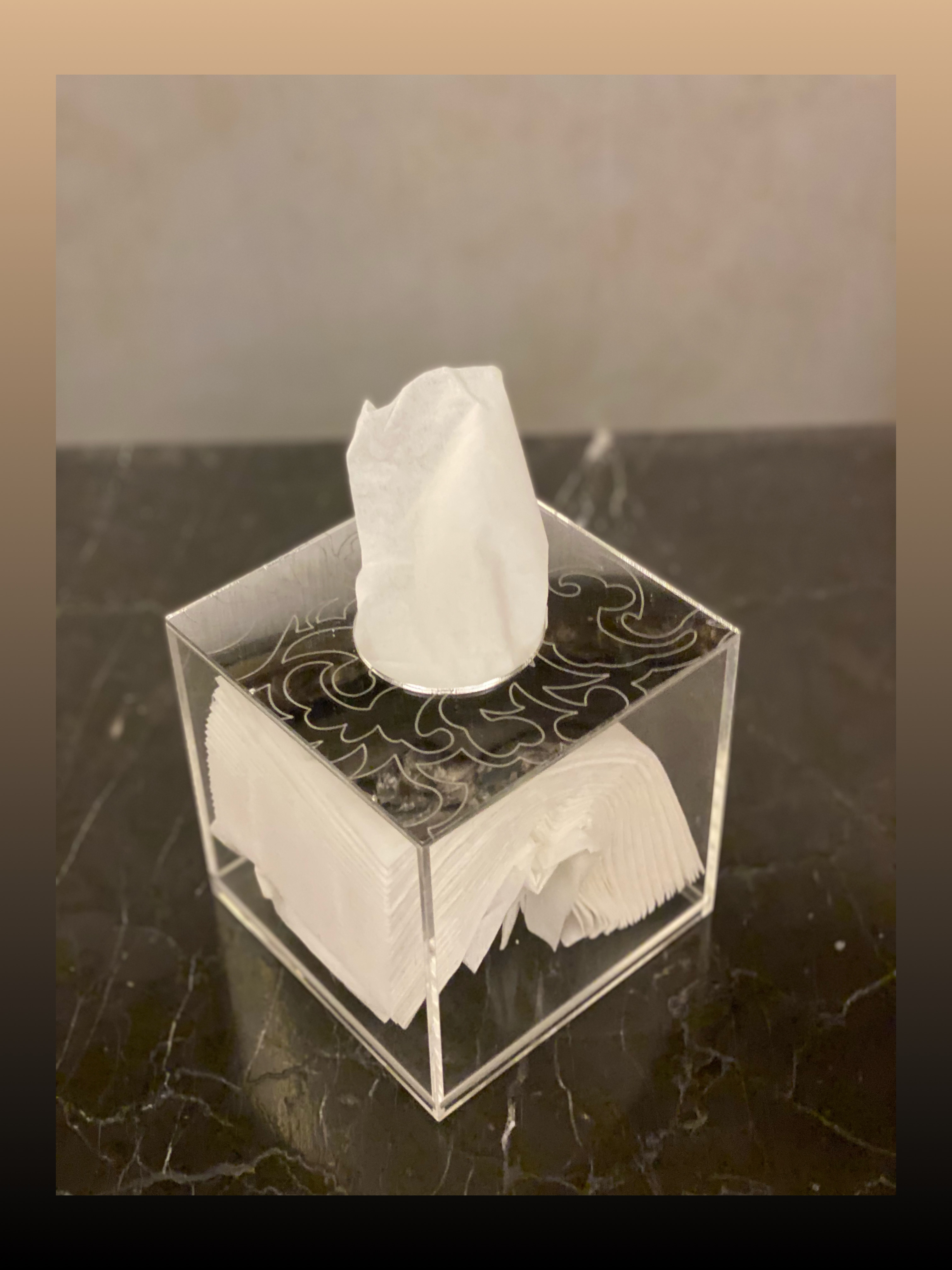 Engraved Acrylic Tissue Box - Arcade Collection