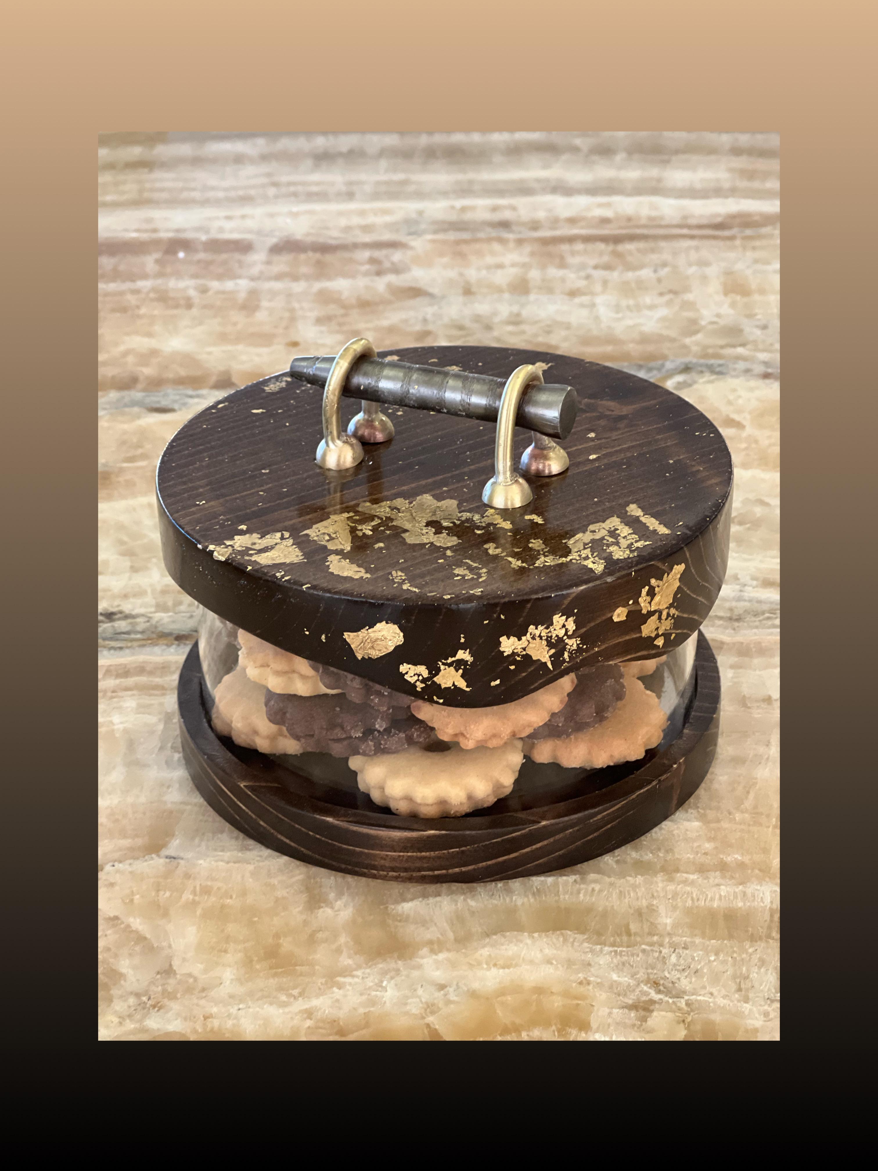 Wooden Box with Cover  - Amber Gold Collection