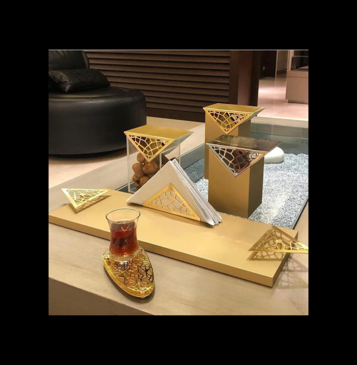 Wooden Tray - Triangular Collection