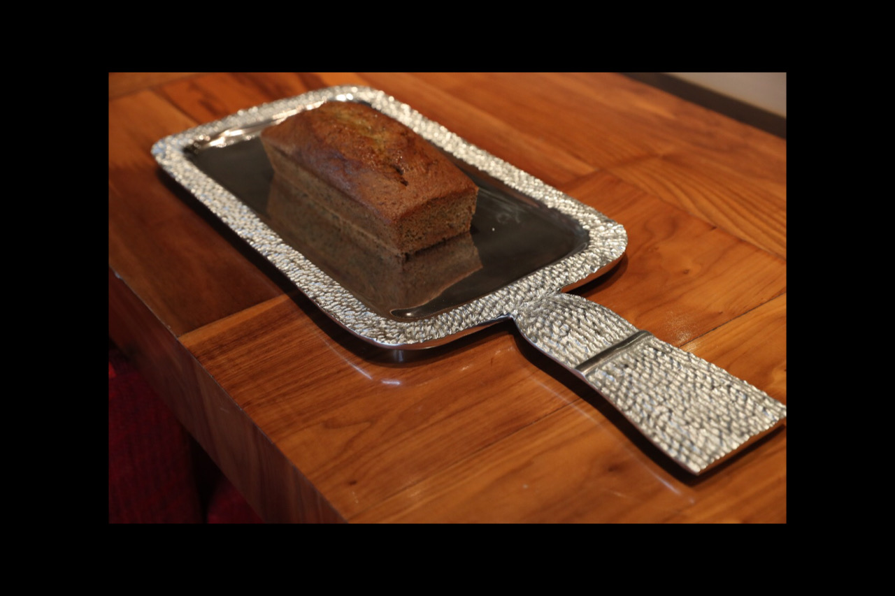 Metal Tassel Platter Rectangle Shaped - Tiffany Collection