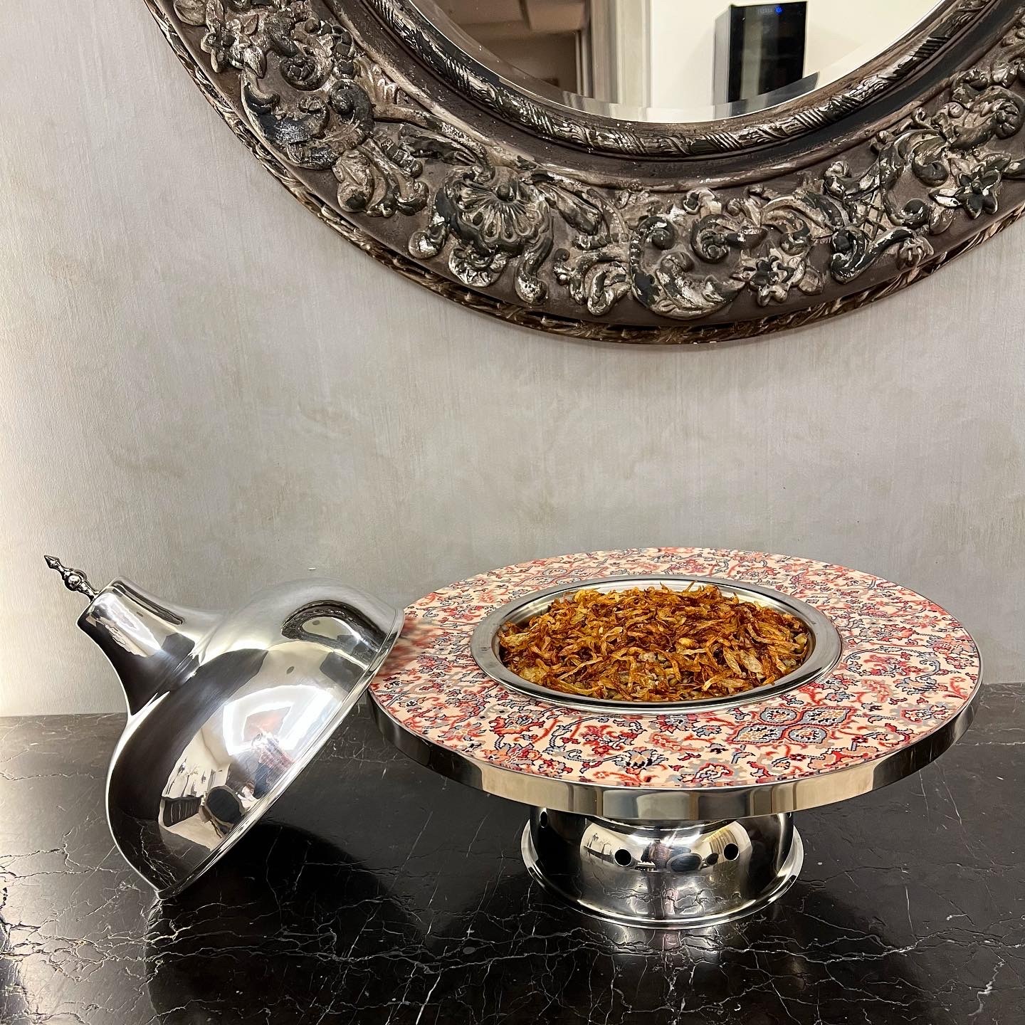 Food Warmer With Acrylic Patterns - Cashmere Collection