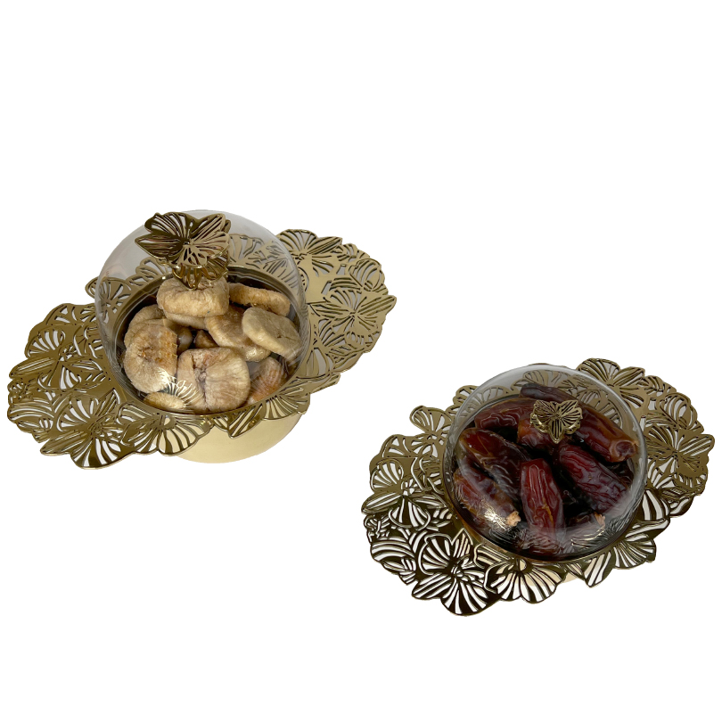 Brass Bowl with Acrylic Cover - The Orchid Collection