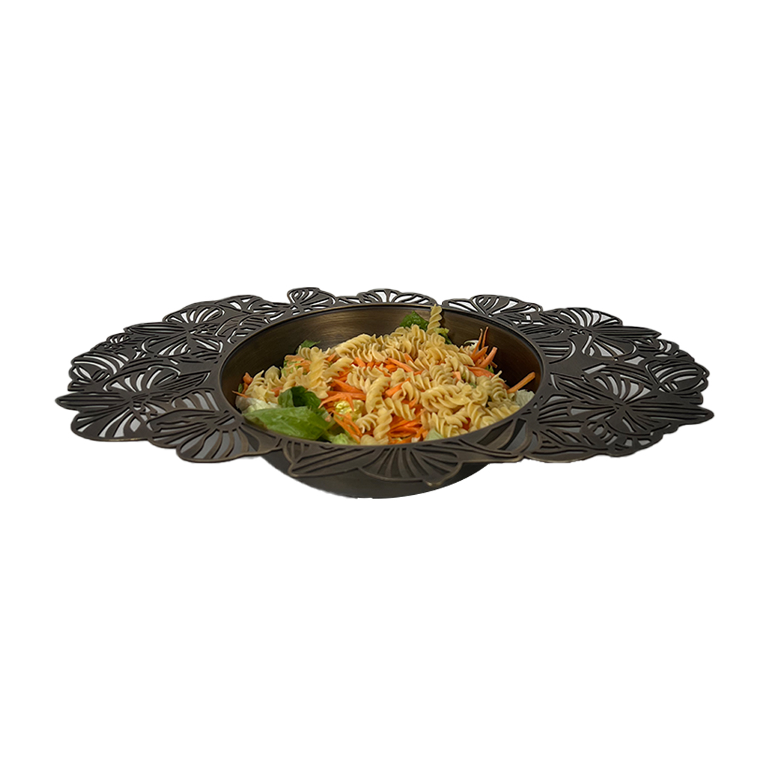 Brass Salad Bowl - The Orchid Collection