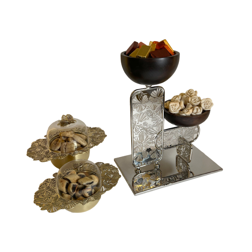 Brass Bowl with Acrylic Cover - The Orchid Collection