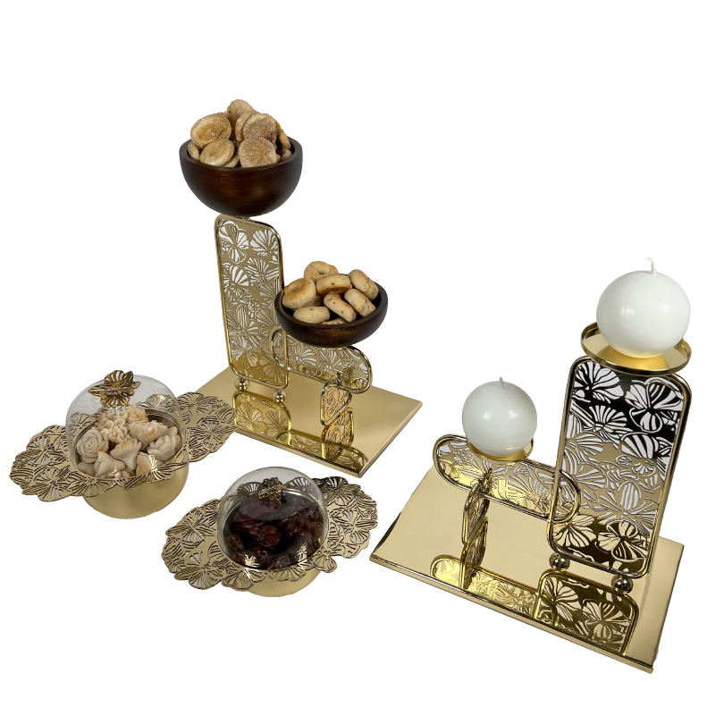 Brass Candle Holder - The Orchid Collection