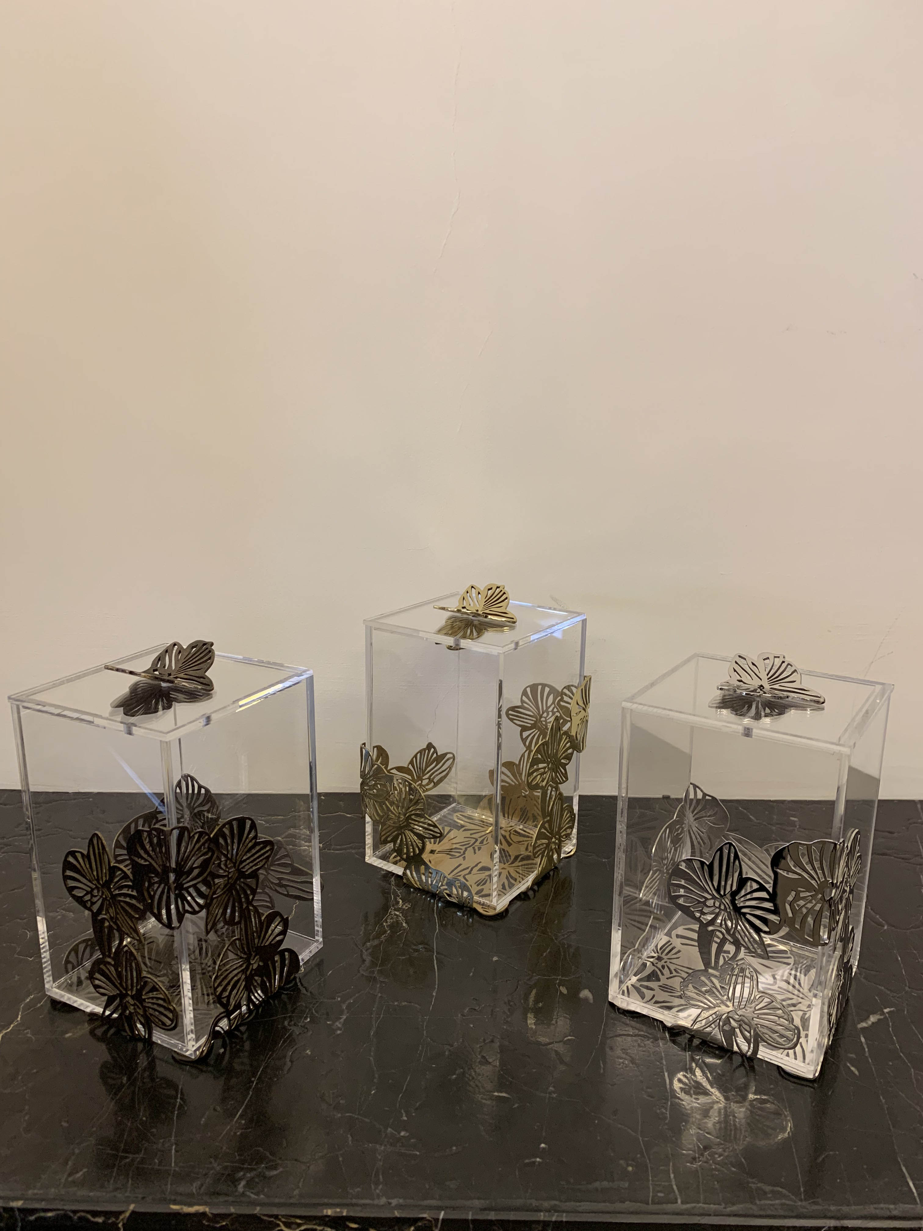 Acrylic Box with Brass Orchid Pattern – The Orchid Collection