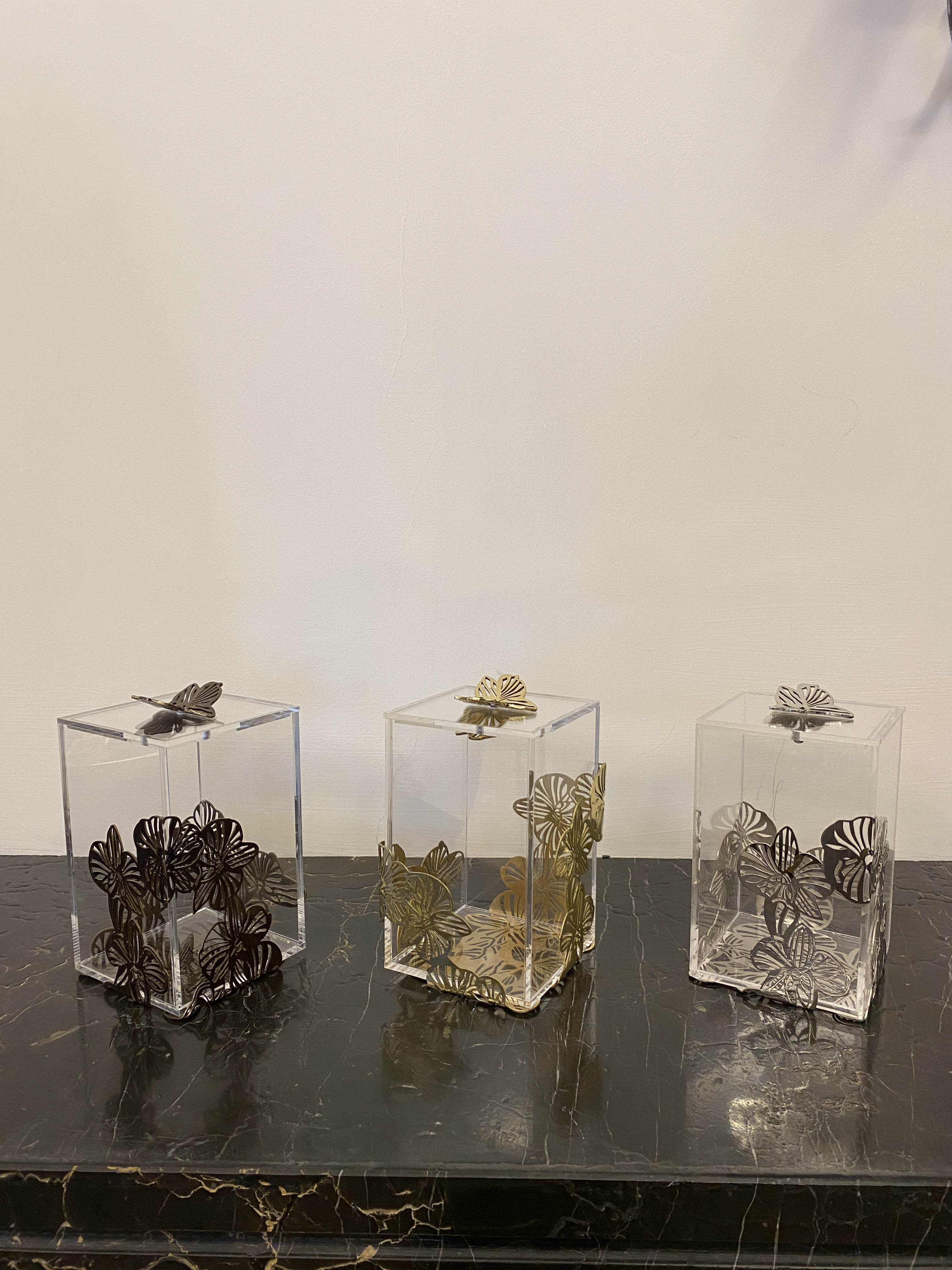 Acrylic Box with Brass Orchid Pattern – The Orchid Collection