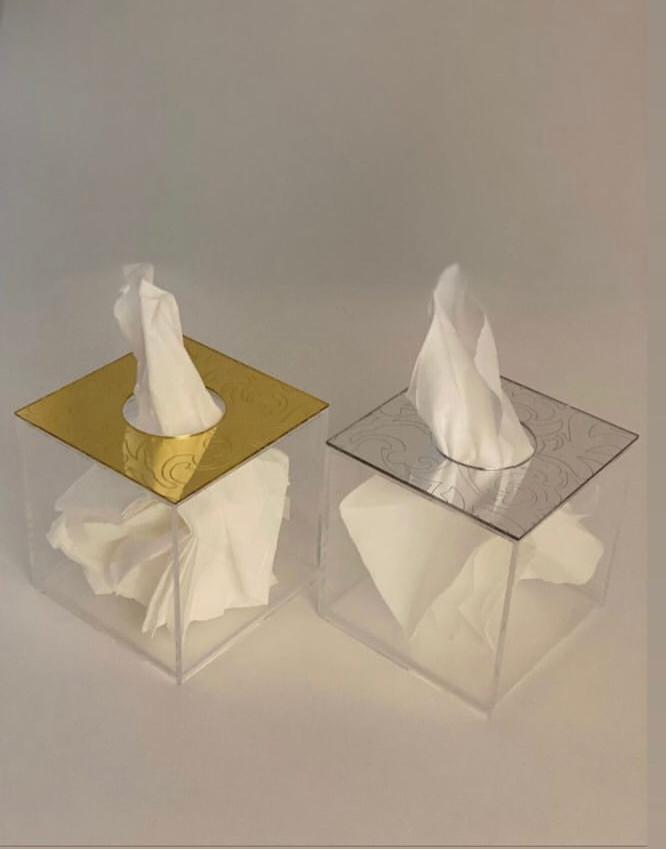 Engraved Acrylic Tissue Box - Arcade Collection