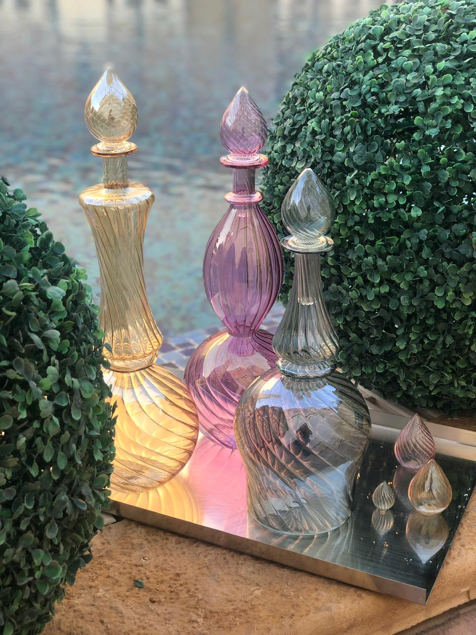 Crystal Handmade Juice Carafe (Set of 3 Pieces) - Crystal Collection