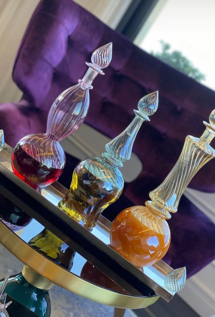 Crystal Handmade Juice Carafe (Set of 3 Pieces) - Crystal Collection