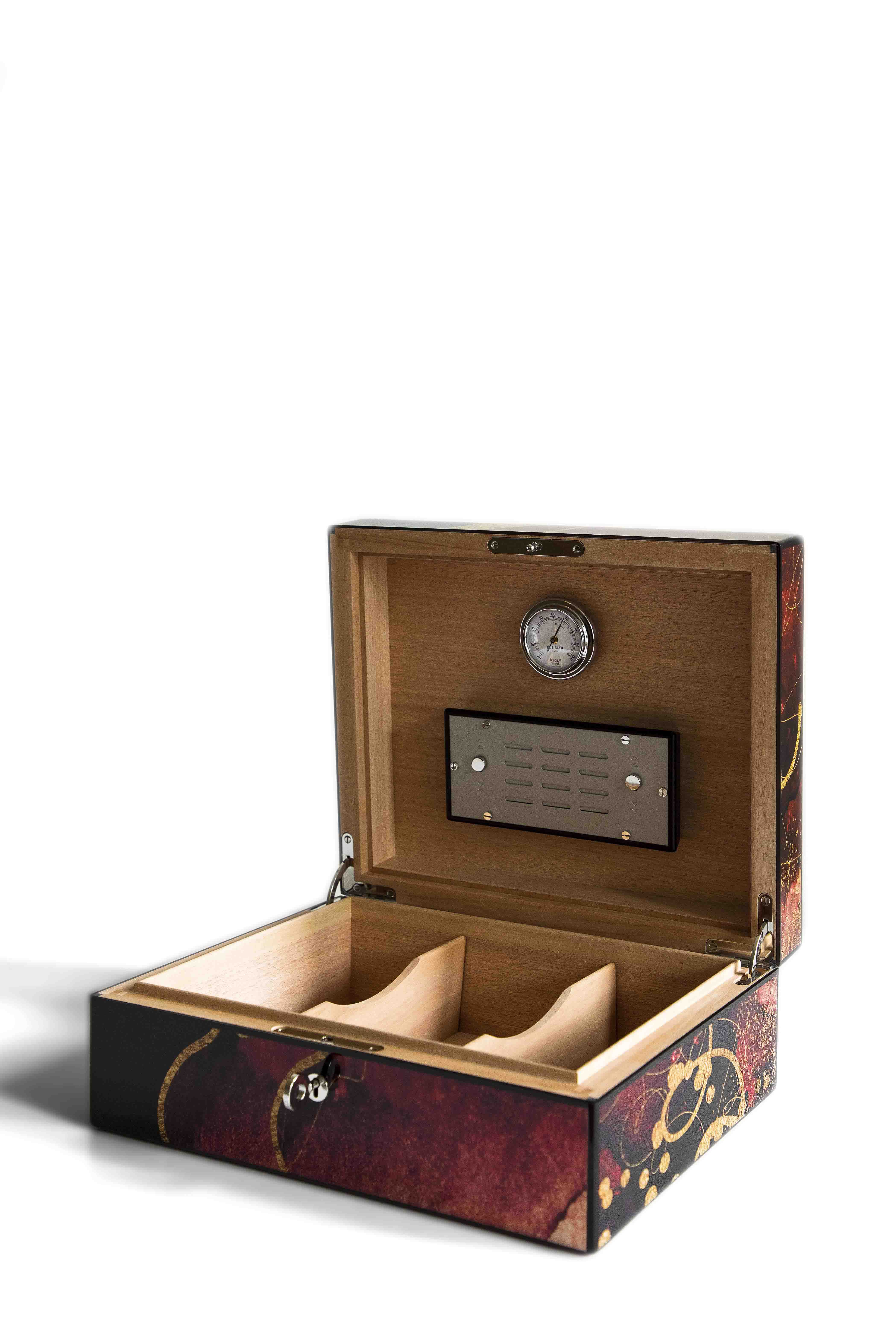Humidor 75 Cigars Red - Elie Bleu Collection
