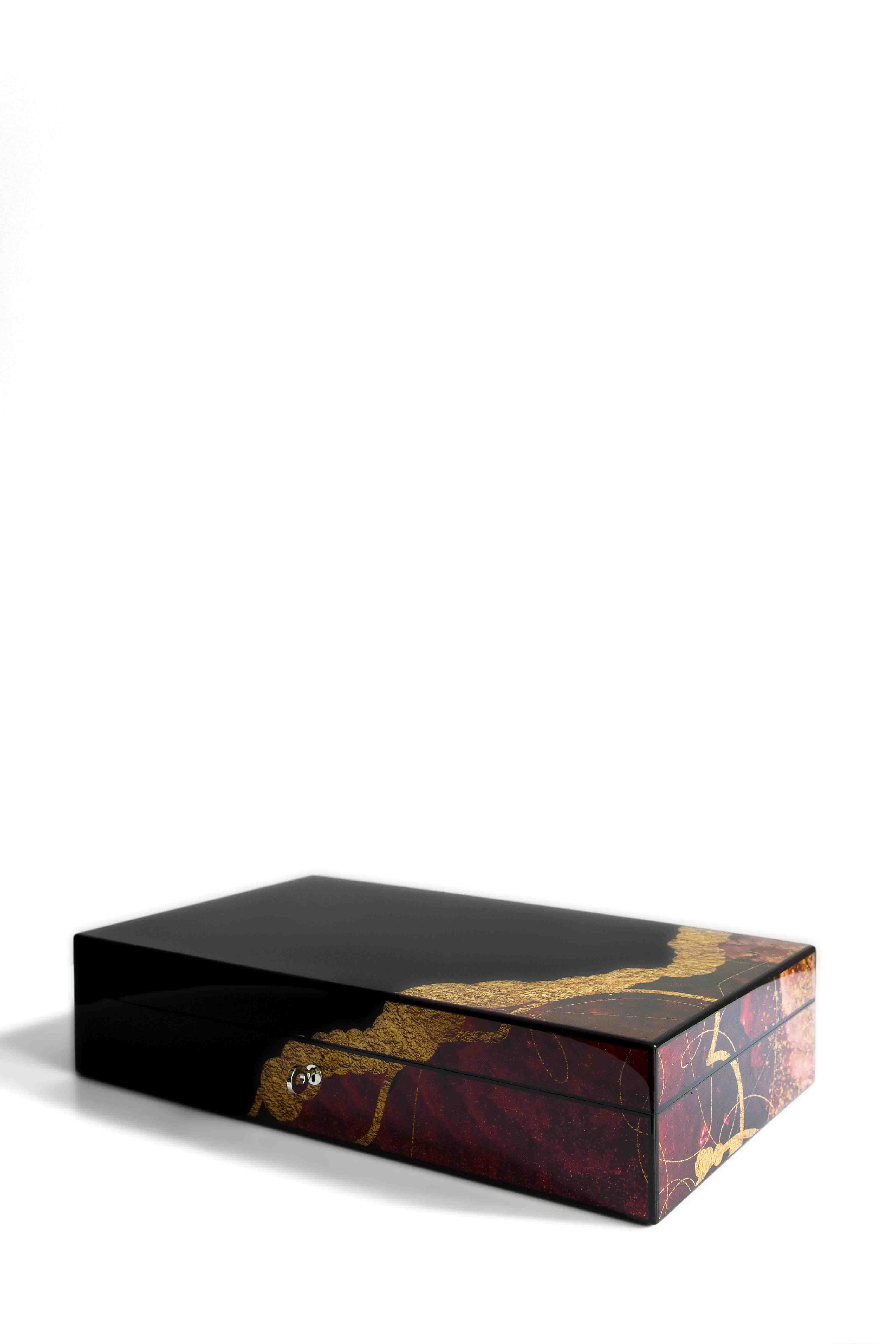 Humidor 110 Cigars Red - Elie Bleu Collection