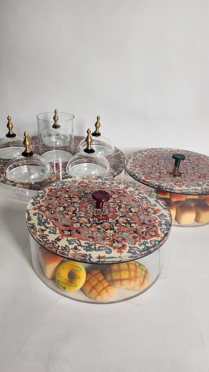 Acrylic Round Box - Cashmere Collection