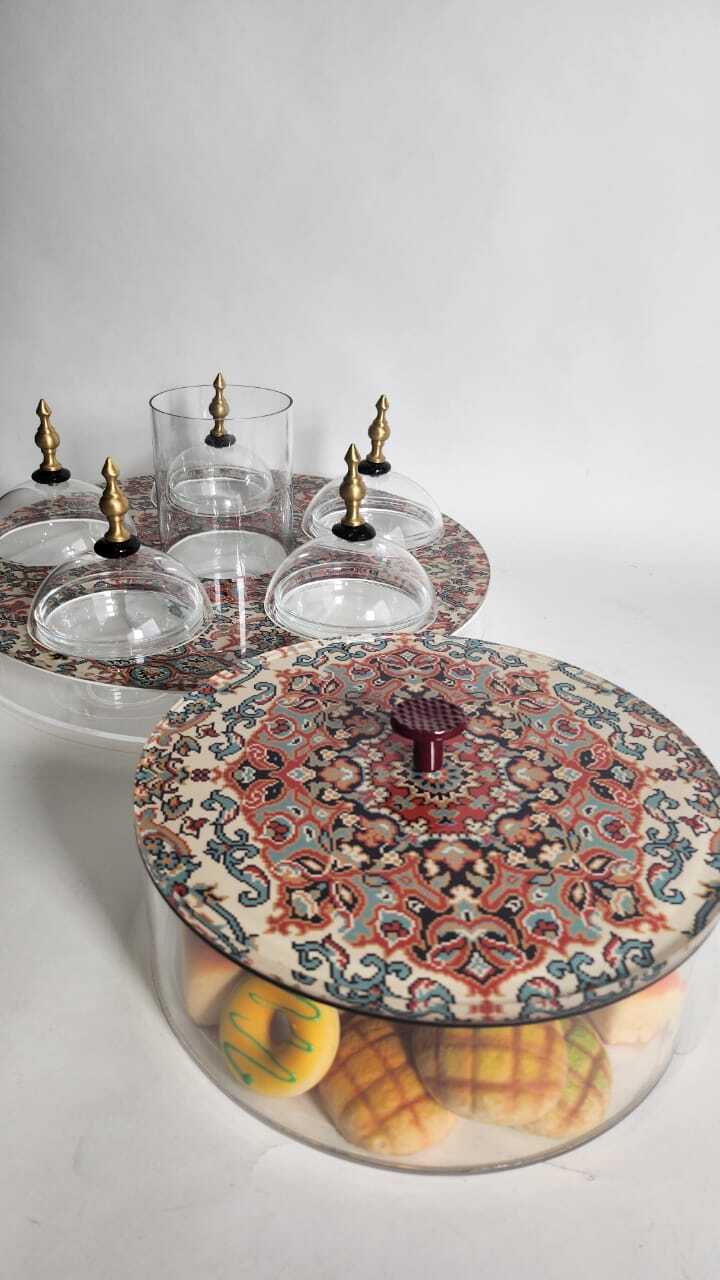 Acrylic Round Box - Cashmere Collection