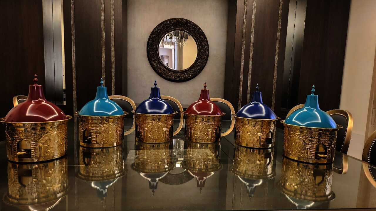 Brass Warmer with Mosque Cover - Oriental Beads Collection