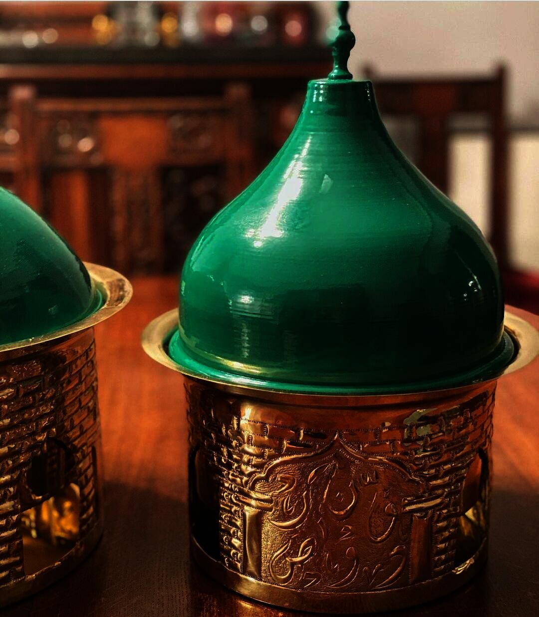 Brass Warmer with Mosque Cover - Oriental Beads Collection