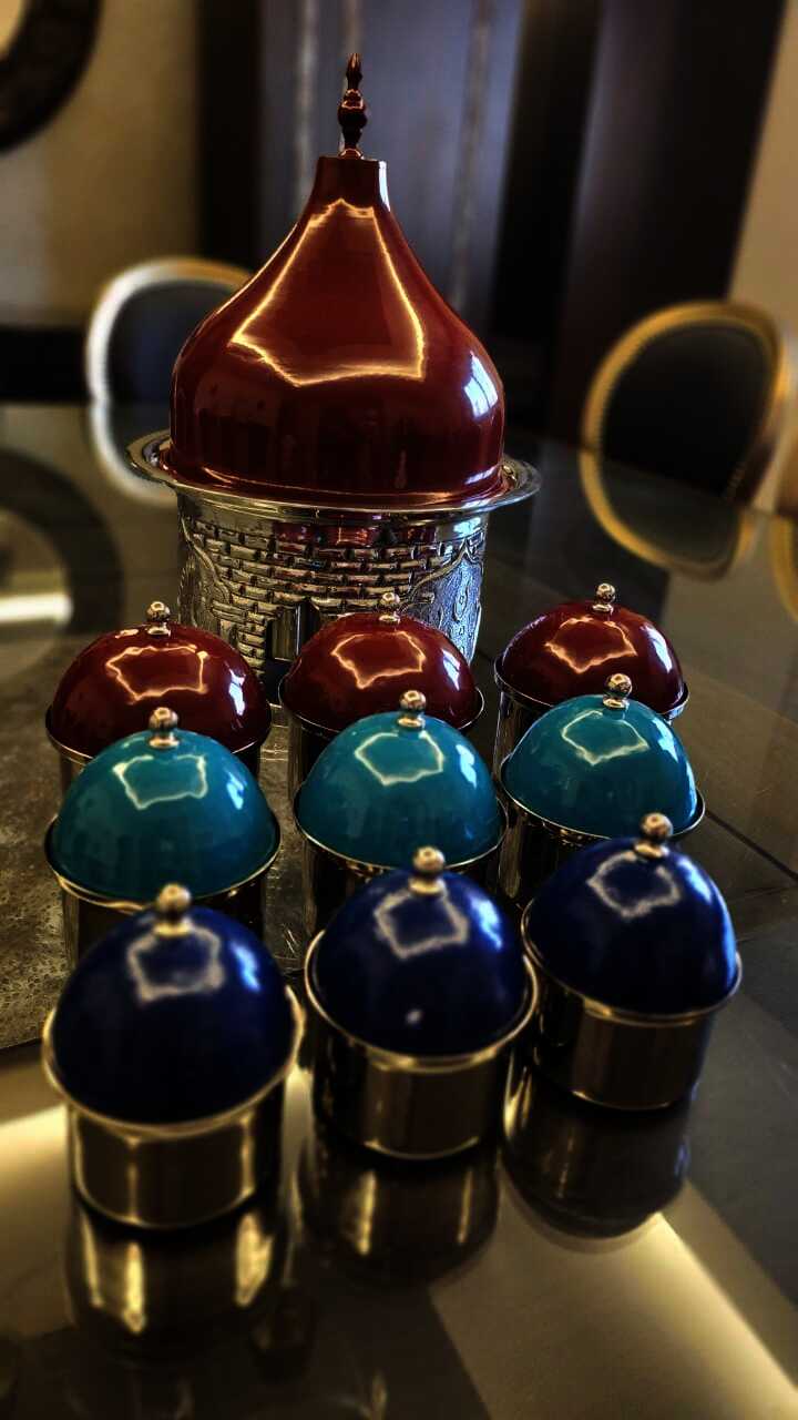 Brass Boxes with Colored Covers -  Oriental Beads Collection