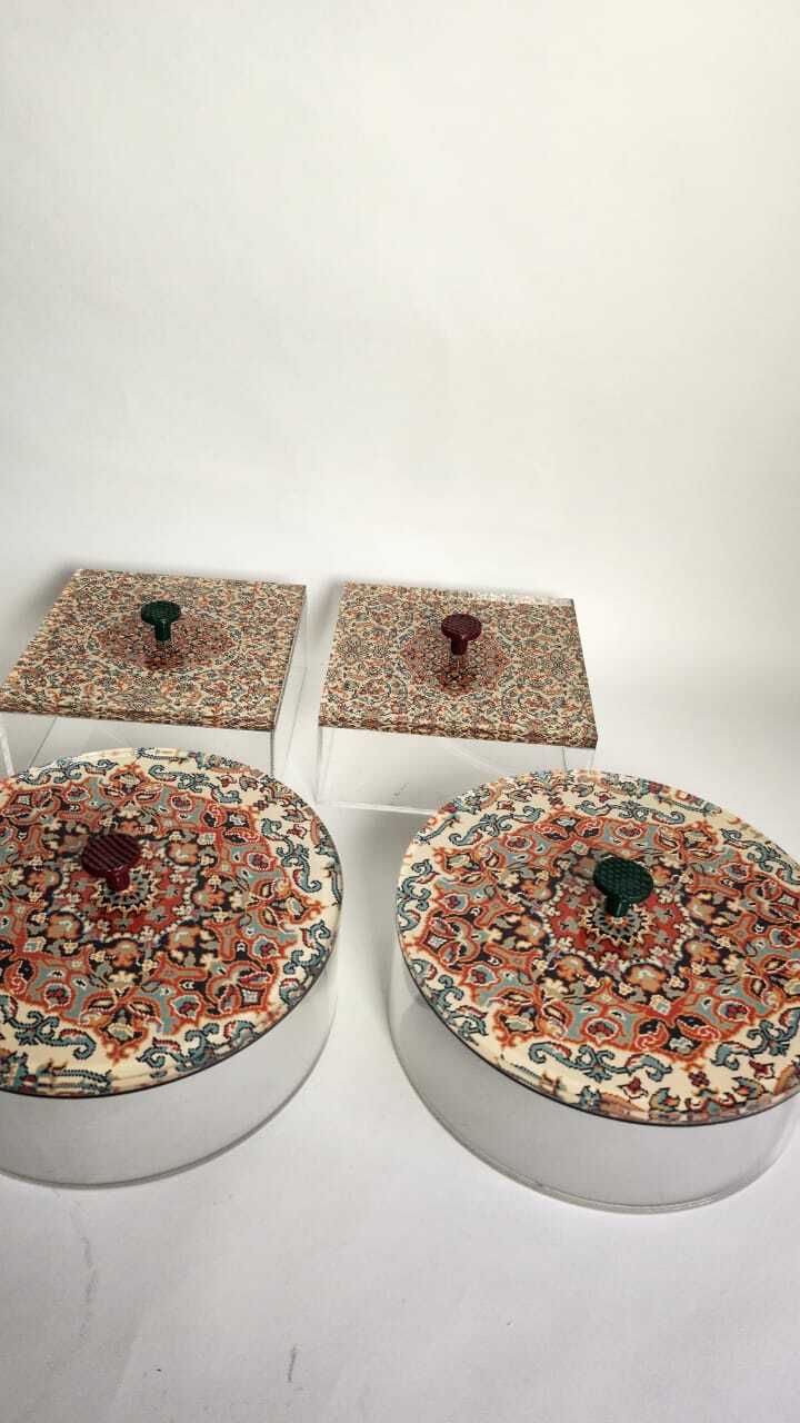 Acrylic Square Box - Cashmere Collection