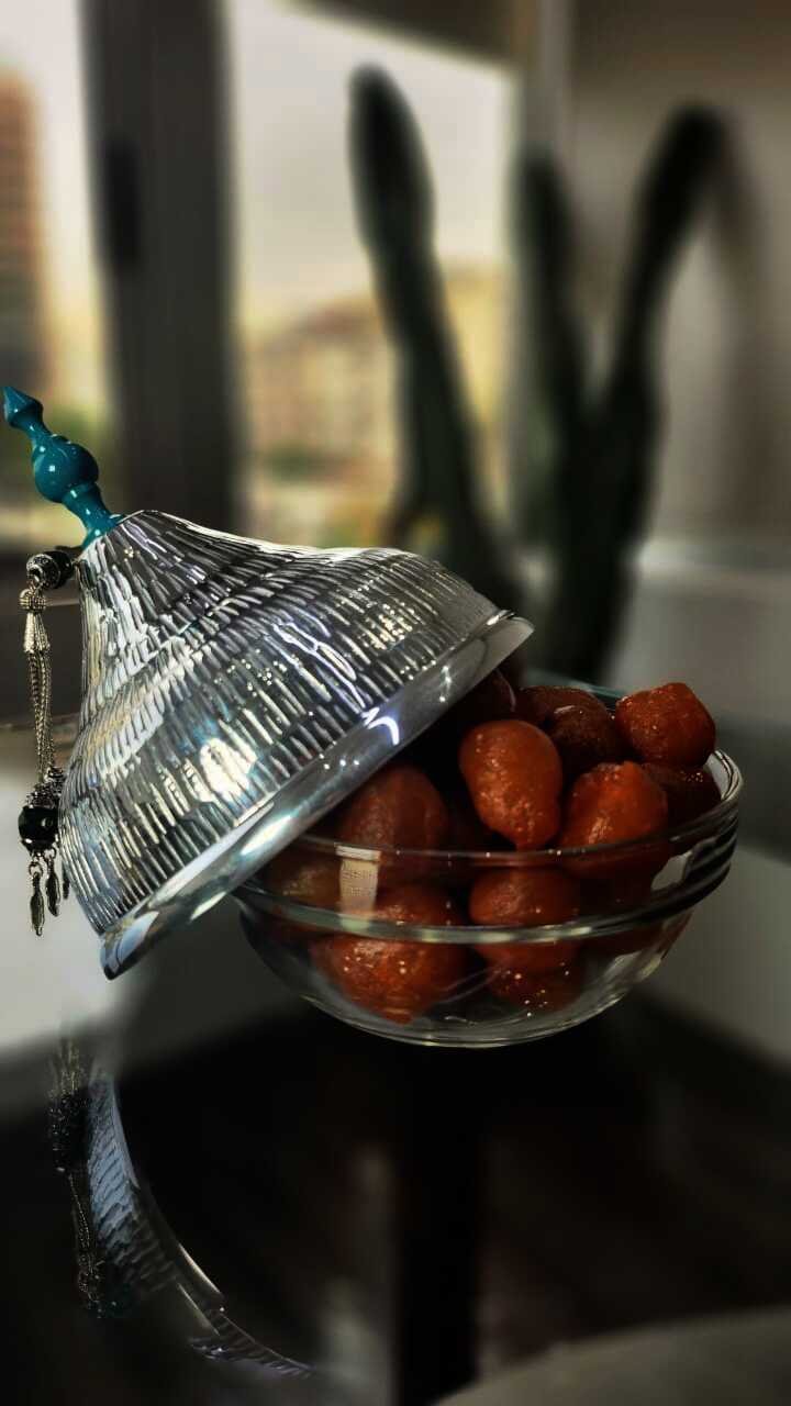 Oriental Bowl with Beads Handle - Oriental Beads Collection