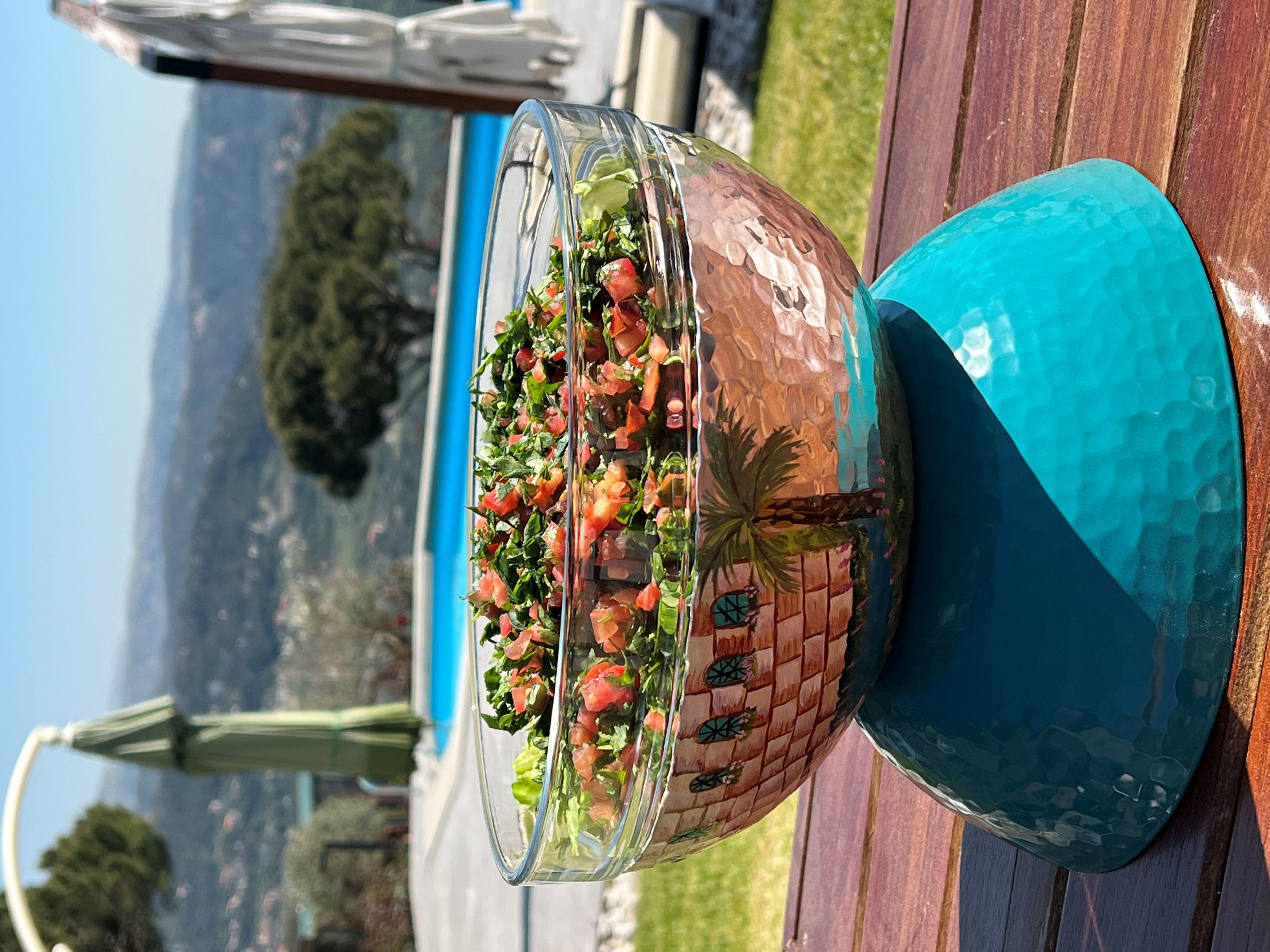 Handpainted Salad Bowl - Héritage Collection
