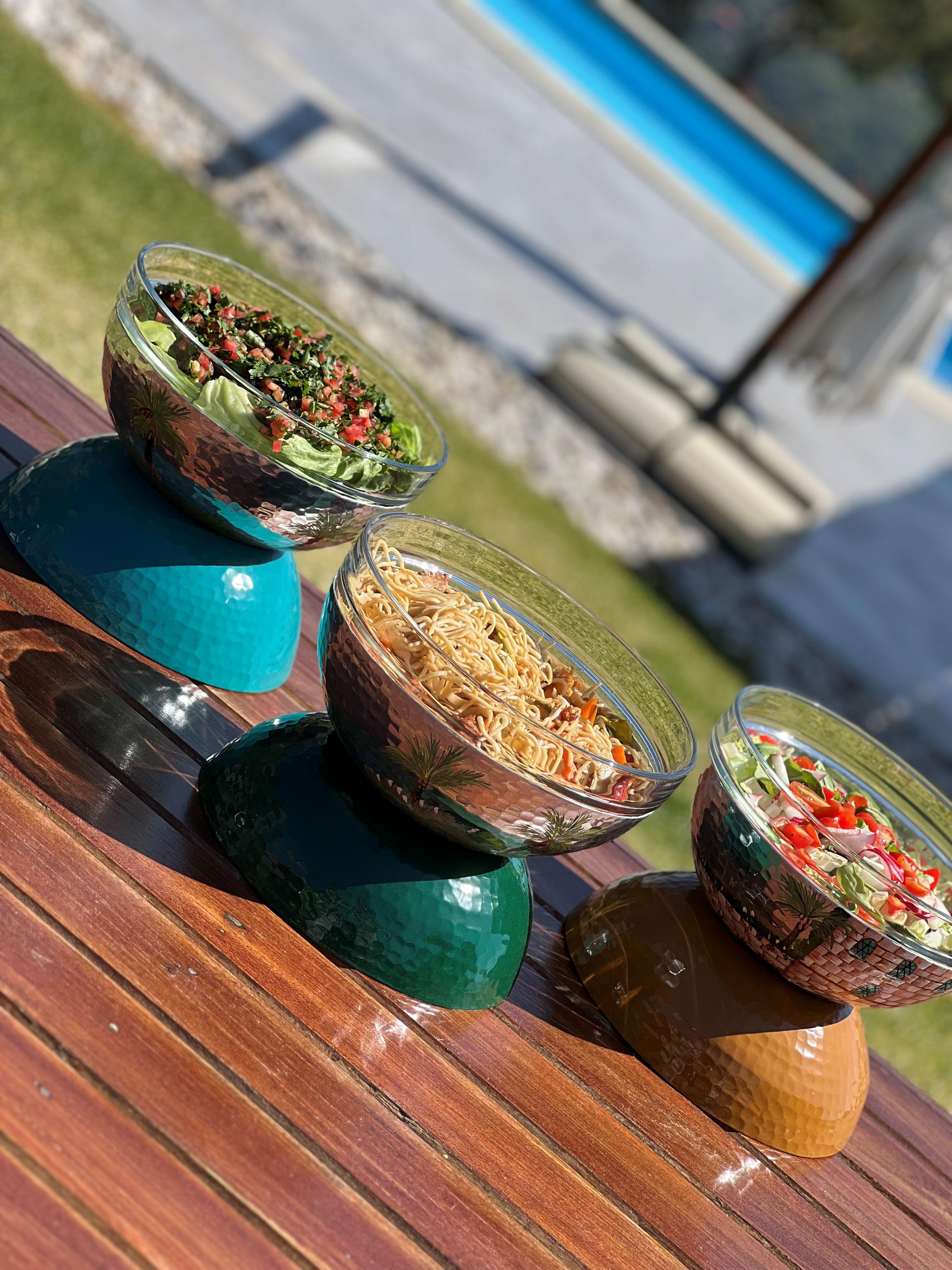 Handpainted Salad Bowl - Héritage Collection