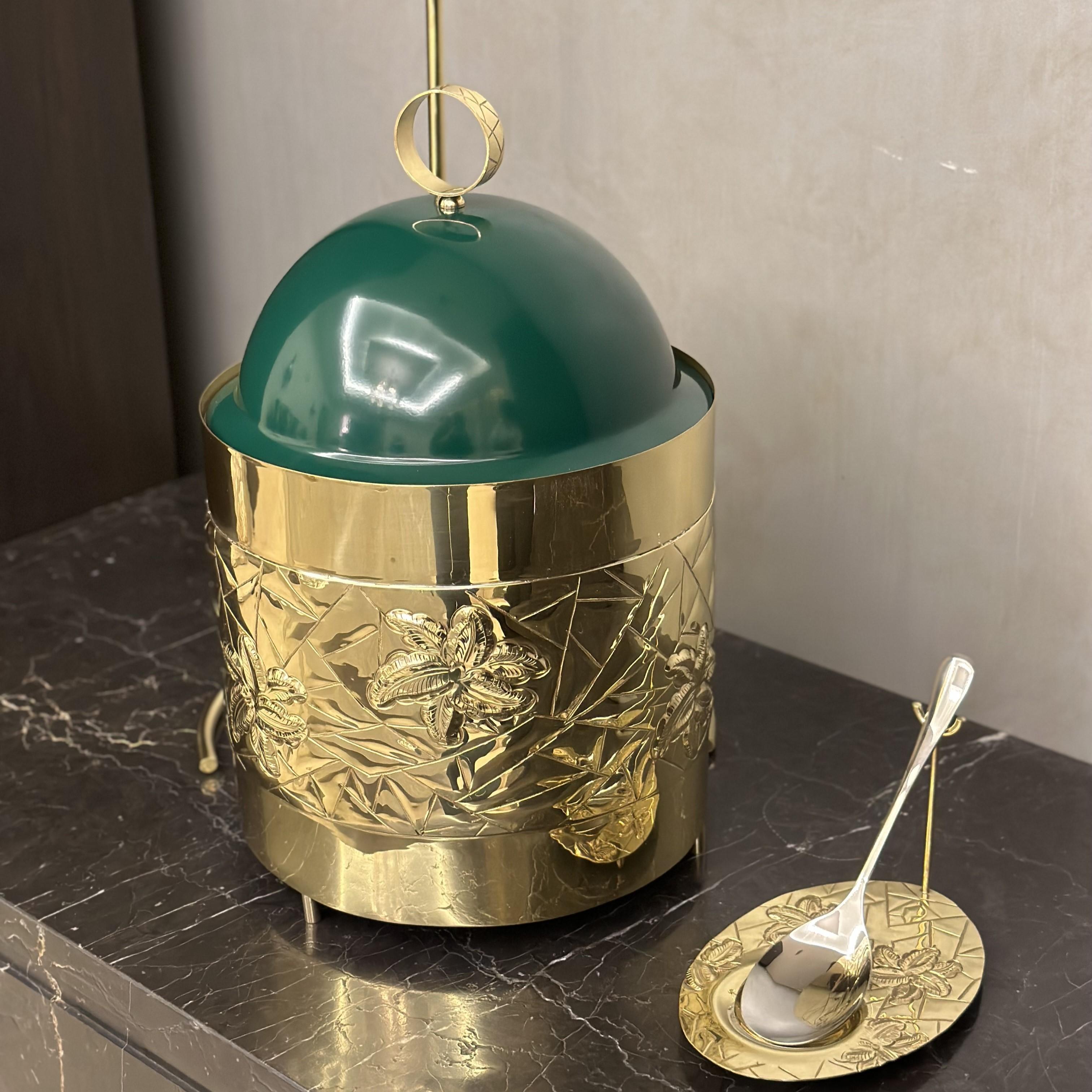 Brass Warmer With Cover