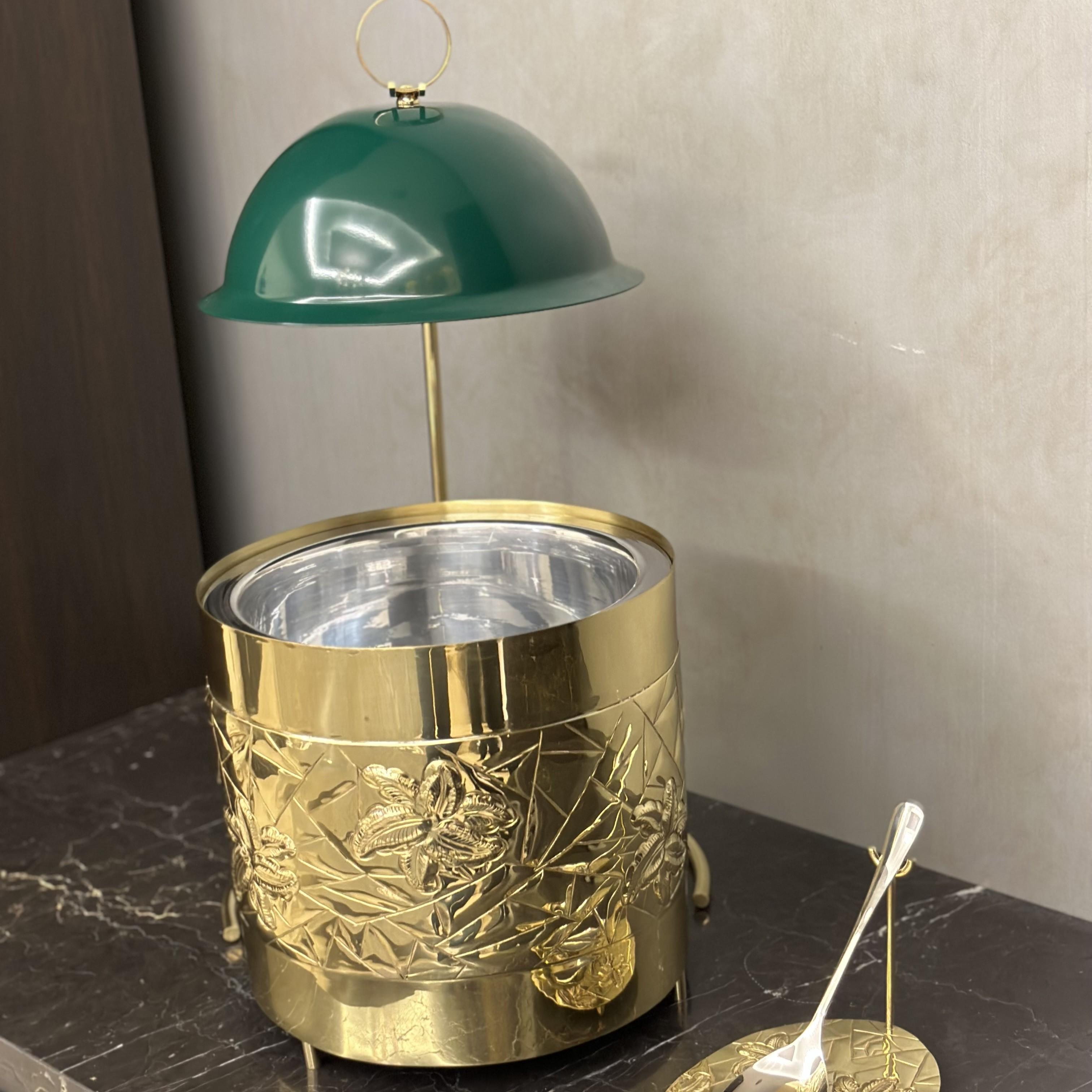 Brass Warmer With Cover
