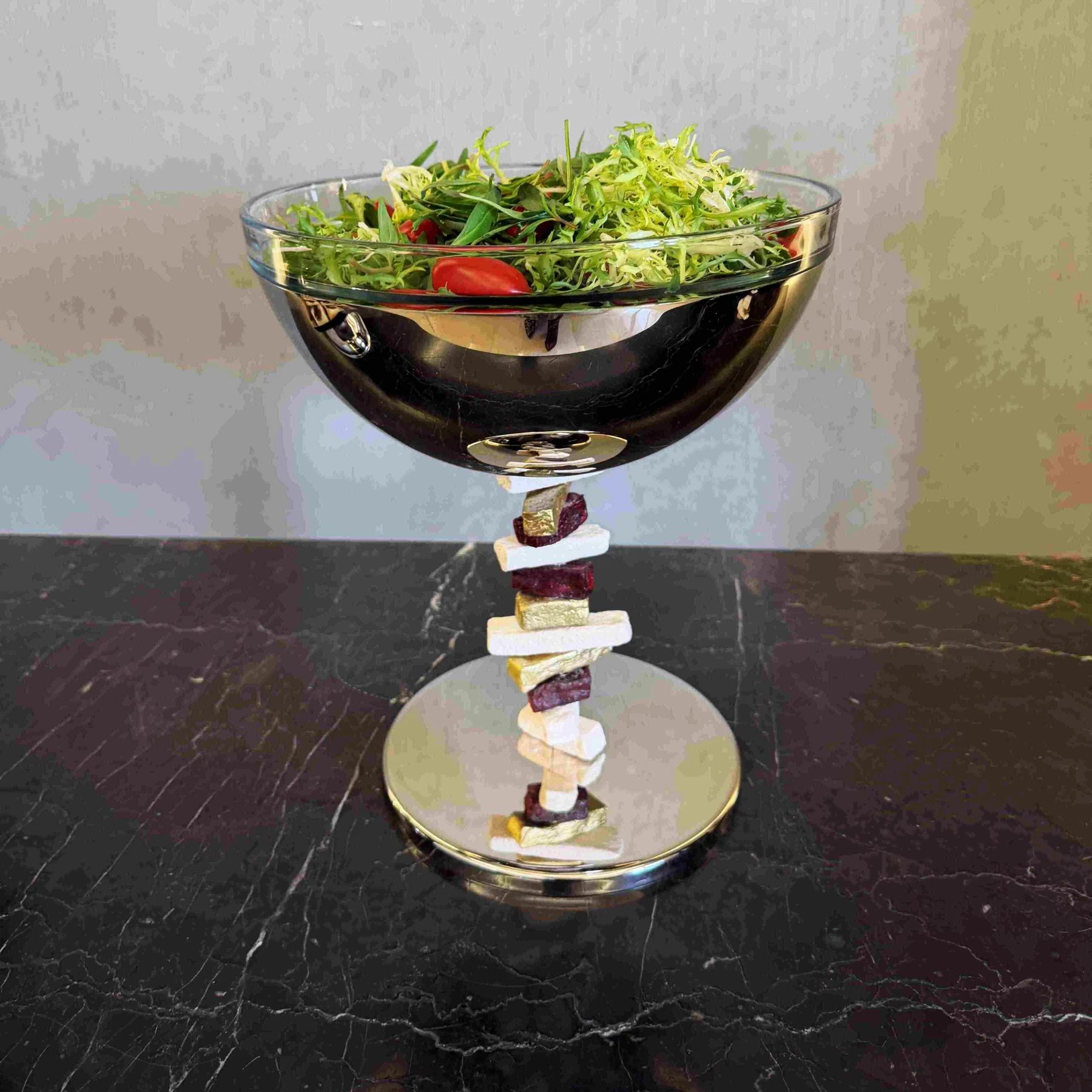 Brass Salad Bowl - Celestia Collection