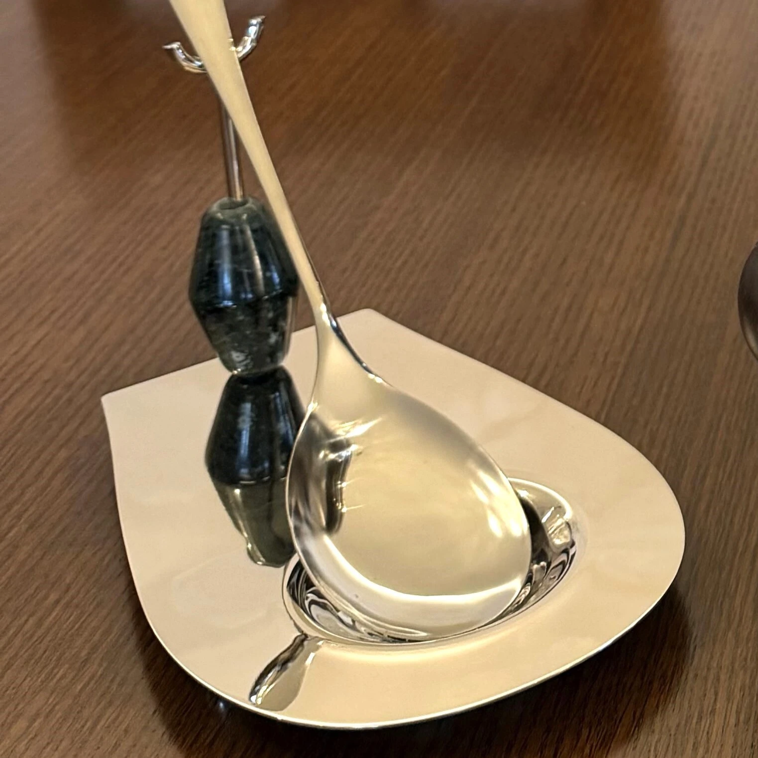Brass Stand for Serving Spoon - Private Collection