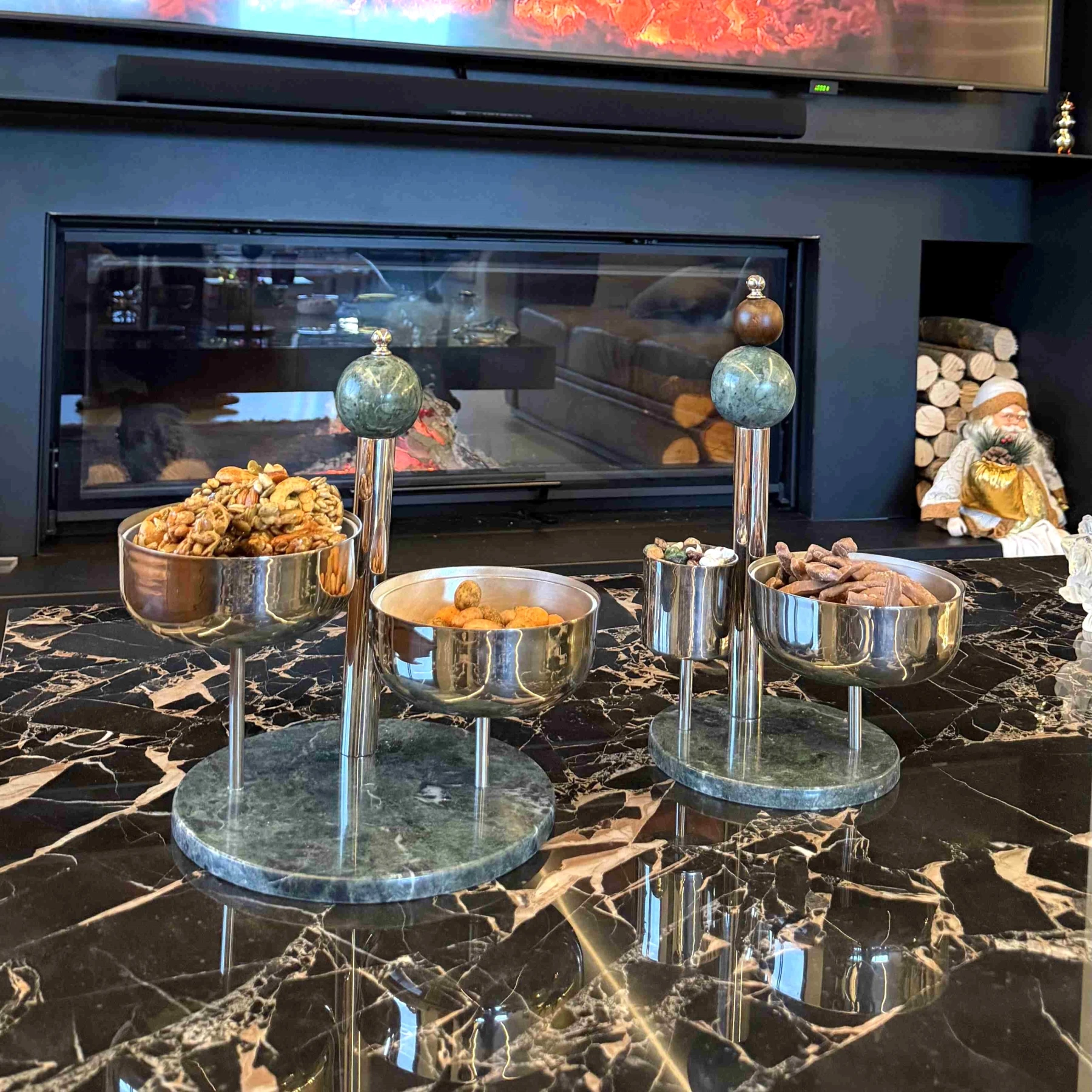Multiuse set with marble base - Private Collection