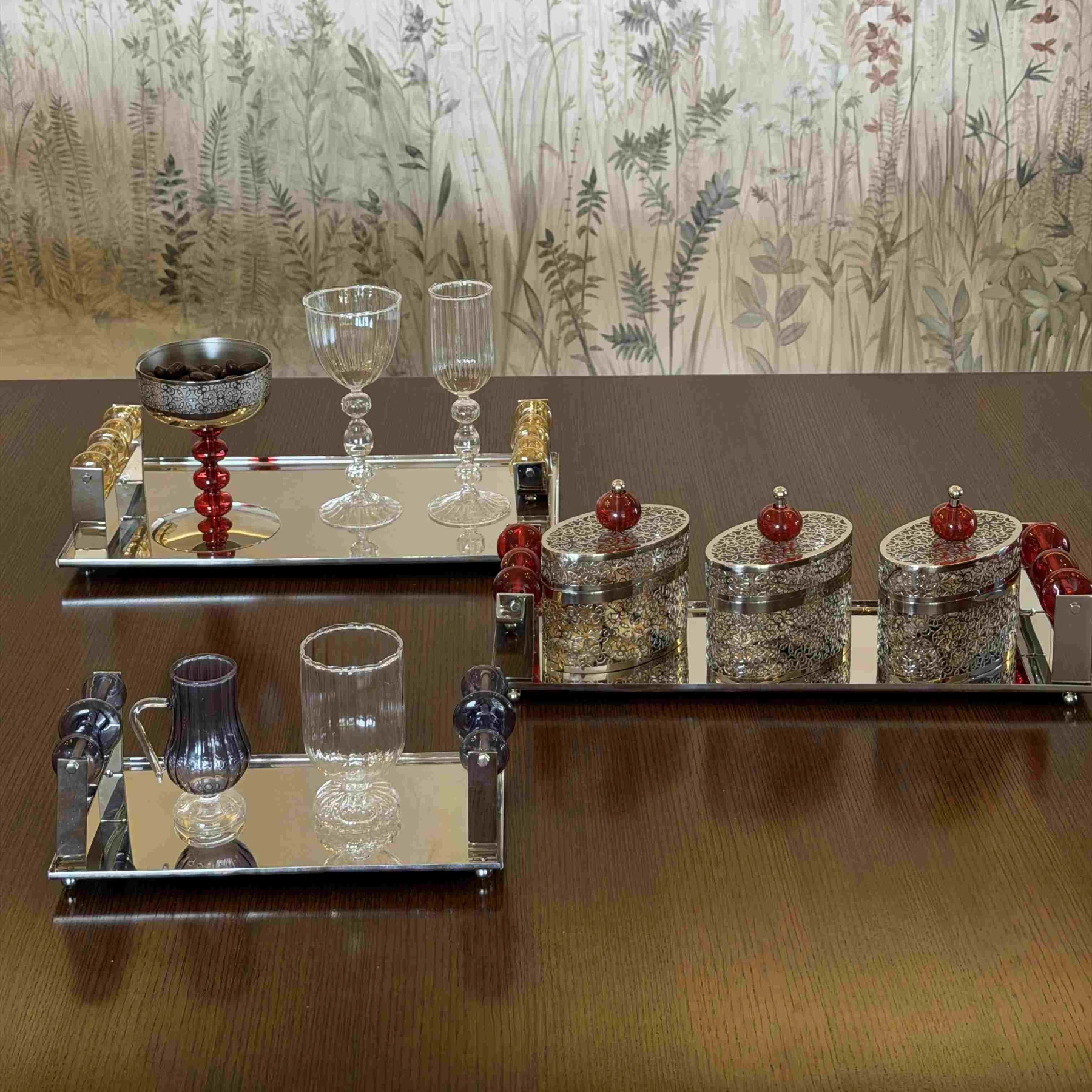 Tray with 3 boxes-  NOOR Collection