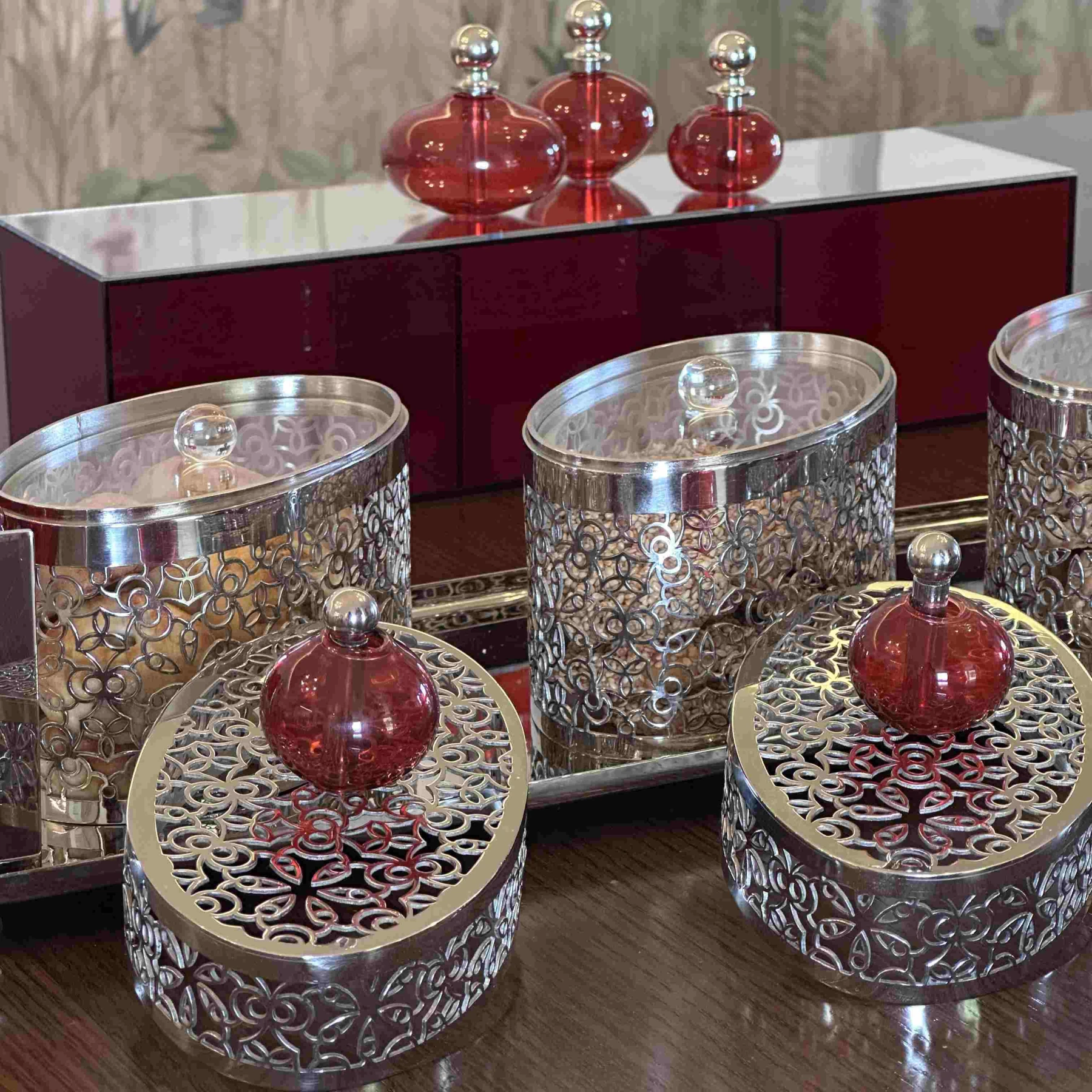 Tray with 3 boxes-  NOOR Collection