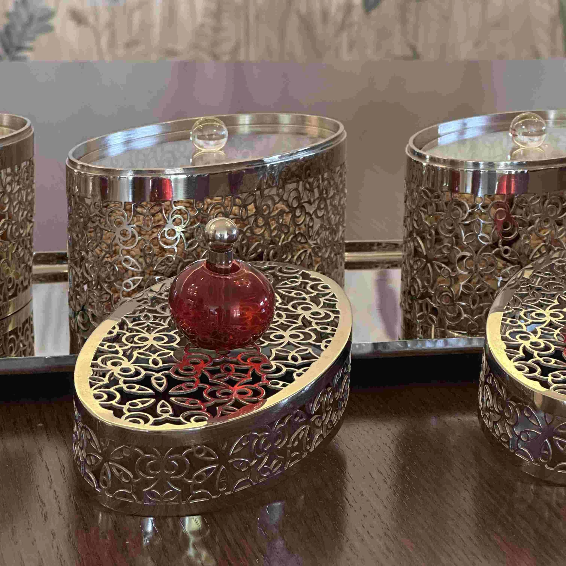 Tray with 3 boxes-  NOOR Collection